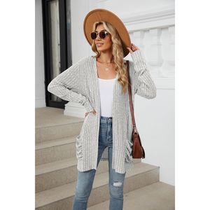 Cardigan Oversize Leggero da Donna a Maniche Lunghe, Maglione Casual alla Moda per le Vacanze Autunnali, Categoria Cappotto - Product Image 2