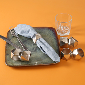 Vente chaude Argent Moderne En Forme De Serviette Anneau En Gros En Vrac Quantité Bois et Papier Matériel pour La Décoration De Table De Fête - Product Image 3