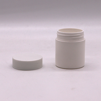 Bouteille en plastique HDPE de 50 ml avec bouchon à vis, couleur personnalisée, étiquette privée, pour pilules, capsules, gommes, comprimés