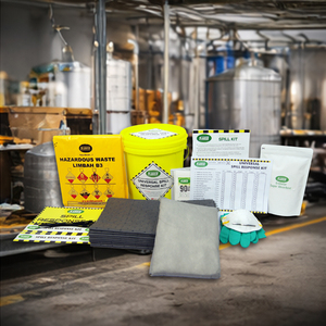 ชุดควบคุมการรั่วไหลอเนกประสงค์ขนาด 10 ลิตร สำหรับอุตสาหกรรม ถังพลาสติก ชุดดูดซับสารเคมีฉุกเฉิน พร้อมแผ่นและหมอนดูดซับ สำหรับความปลอดภัยในโรงงาน - Product Image 3