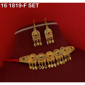 Ensemble de colliers choker arabes vintage, couleur or, bijoux tribaux afghans, collier ethnique bohème pour femmes, ensemble de bijoux arabes - Product Image 1