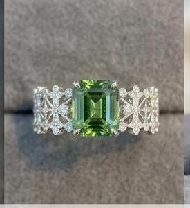 Bague en moissanite très demandée, bijoux élégants et tendance pour hommes et femmes, pour tenues décontractées, fêtes et événements, exportateur indien. - Product Image 2