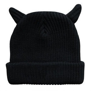 Bonnet tricoté unisexe style urbain, épais, en acrylique jacquard matelassé, pour l'hiver, réglable, style hip-hop, best-seller OEM - Product Image 2