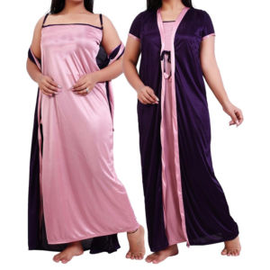 Nuevo Estilo, Moderno, Suave, Liso, Primavera Verano, Camisón Largo de Seda y Satén para Mujer, Talla Grande, Ropa de Dormir Transpirable - Product Image 4