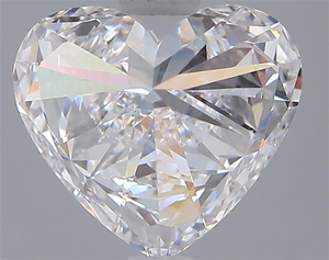 Exquisite <b>7</b> Carat E Color VVS2 Heart Cut Lab Grown Loose White Diamond Featuring Elite Symmetry IGI Certified Icy <b>Fire</b> Fine - Product Image 2