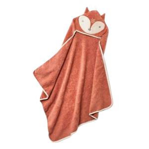 Direct Factory Organic Cotton Baby Hooded <b>Towel</b> Lion Premium Embroidered Soft Quick Dry Infant Bath <b>Wrap</b> ODM - Product Image 2