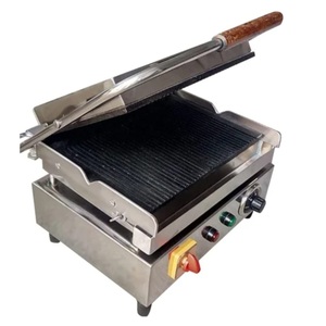 Grille-sandwich électrique commerciale de qualité export en acier inoxydable pour panini, toasts et snacks, à vendre - Product Image 2