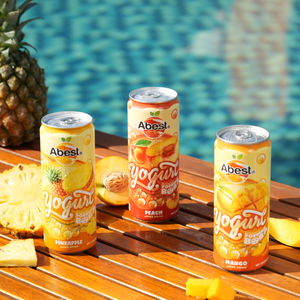 Bebida Abest Popping Boba de Moda 320ml Sabores Frutales de Frutas Tropicales Bajas en Carbohidratos Sin Azúcar Muestra Gratis OEM ODM Refrescos - Product Image 3