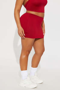 Mini-jupe rouge sexy à taille haute avec bandage, doublée en Spandex/Polyester, style club, idéale pour l'été – Meilleure vente - Product Image 2