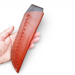 Funda de Cuchillo de Cuero Genuino Hecha a Mano, Premium, Personalizada, Impermeable y Duradera para Cuchillos de Caza de Acero al Carbono, OEM B2B - Product Image 1