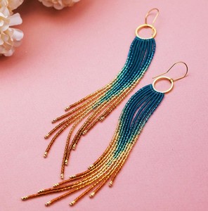 Pendientes Largos de Flecos Hechos a Mano, Estilo Boho, para Mujer, Fabricante de Joyería de Moda, Suministros de Abalorios - Product Image 5