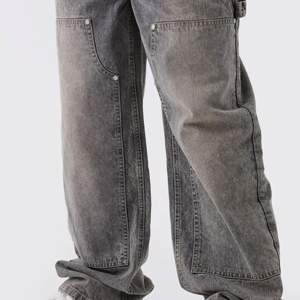 Custom <b>Men</b> Jeans Straight Fit Denim Pants Premium Cotton <b>Stretch</b> Casual Everyday Wear Durable Comfortable OEM ODM Private Label - Product Image 4