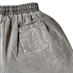 Conjunto de Dos Piezas para Hombre, Estilo Urbano, Verano, Lavado Ácido, Logotipo Personalizado, Camiseta y Pantalones Cortos Unisex - Product Image 6