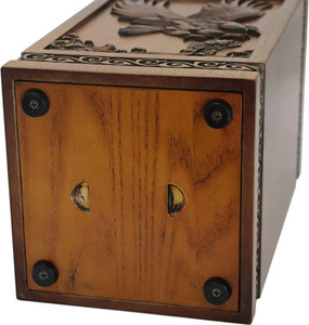 Urnes funéraires en bois faites à la main de style américain moderne, décoratives, pour hommes et femmes, capacité de 220 pouces cubes, prix bas - Product Image 6