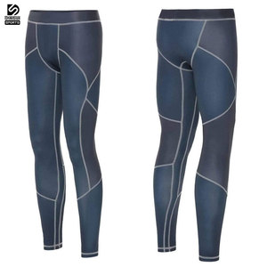 กางเกงรัดรูประบายอากาศสำหรับผู้ชายกางเกงออกกำลังกายผ้าสแปนเด็กซ์แบบแห้งเร็วผ้าโพลีเอสเตอร์ - Product Image 3