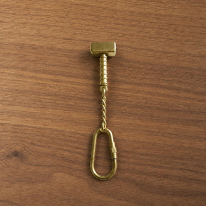 Brass Hammer Keychain <b>Mini</b> Gavel Keychain Solid Brass Tool <b>Keyring</b> Handmade Vintage Key Holder Gift for Lawyer Judge Carpenter - Product Image 5