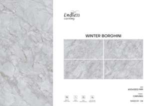 กระเบื้องพอร์ซเลนแกะสลักลายหรูหรา ขนาดใหญ่พิเศษ 600x1200 มม. คุณภาพพรีเมียม สำหรับวิลล่า อพาร์ทเมนท์ โรงแรม และโครงการเชิงพาณิชย์ - Product Image 2