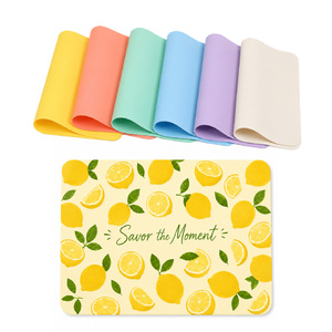Full Color Printed Food-Grade <b>Silicone</b> Placemats with Custom Design Waterproof Heat-Resistant for Home Decor Kitchen Accessories - Product Image 1