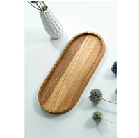 Plateau de service en bois poli moderne le plus vendu – Design élégant pour table décorative, idéal pour fêtes et maison – Offre spéciale jetable