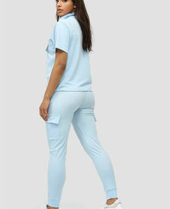 Survêtements d'usine pour femmes Logo personnalisé Ensemble sweat-shirt 2 pièces Ensemble short Vêtements bon marché pour femmes en vrac - Product Image 6