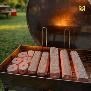 Briquettes de charbon hexagonales de 10 kg fabriquées à partir de coquilles de noix de coco, combustion longue durée de 5 heures, pour barbecue, export en vrac - Product Image 1