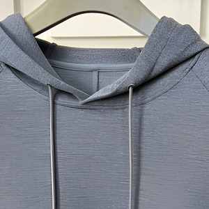 Sweat à capuche gris premium surdimensionné pour homme, manches longues, tricoté, coupe classique, hiver-printemps, streetwear, en molleton bouclette respirant - Product Image 3