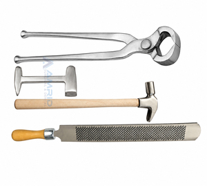 Horse Hoof Trimming Kit, 12" Horseshoe <b>Puller</b> & Farrier Hammer Horse Hoof Care - Product Image 2