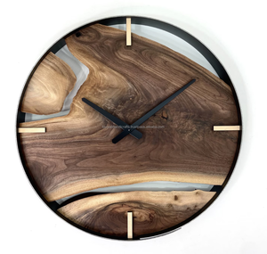 Reloj de madera con estilo de alta calidad, relojes de madera Natural para colgar en la pared para decoración de dormitorio - Product Image 1