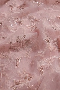 Tela de Red con Lentejuelas y Bordado de Perlas, Material de Encaje de Gasa de Doble Capa de Lujo para Vestidos de Novia y Ropa de Noche - Product Image 1