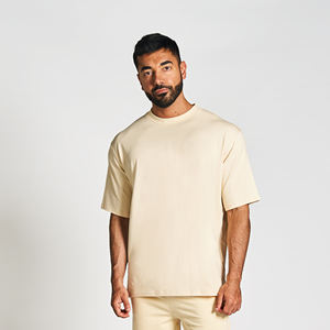 Camiseta de Manga Corta para Hombre, Corte Regular, Color Sólido, Algodón Suave, Transpirable, Ligera, Informal, para Uso Diario, Cuello Redondo - Product Image 2