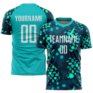 เสื้อฟุตบอลแบบซับลิเมชั่นสั่งทำพิเศษ แขนสั้น คอกลม ระบายเหงื่อได้ดี สำหรับทุกเพศ ทุกวัย เหมาะกับทีม ทุกฤดูกาล ผลิตจากโพลีเอสเตอร์ 100% - Product Image 3