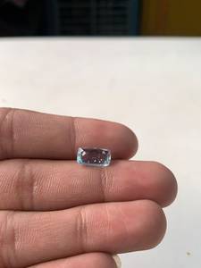 A. R. CREATION Aguamarina Azul Iridiscente Natural, Corte Cojín, 1.90 CTS, 10x7x4 MM, Gema Suelta con Juego de Color y Fuego, para Joyería - Product Image 3