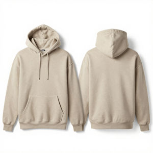 เสื้อฮู้ดดี้โอเวอร์ไซส์ทรงหนา 450GSM ผ้าโพลีเอสเตอร์/เรยอนคุณภาพสูง เป็นมิตรกับสิ่งแวดล้อม พิมพ์ลายโลโก้ด้านหน้าตามสั่ง แบบเรียบ หนา ทนทาน สไตล์ไฮสตรีท - Product Image 4