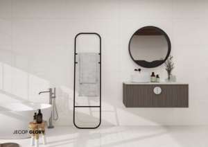 Azulejos de porcelana modernos y brillantes de formato grande 600X1200 para pisos y paredes en hogares modernos, oficinas e interiores comerciales. - Product Image 4