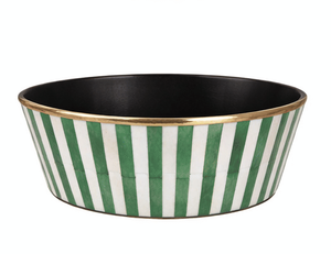 Tazón de Servir Moderno a Rayas de Resina Pulida Hecho a Mano, Ecológico, Apto para Lavavajillas, Personalizable - Product Image 5