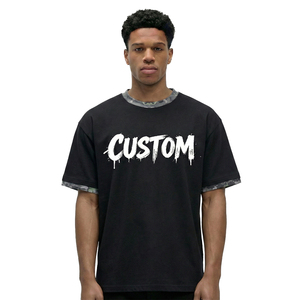 T-shirt en coton épais surdimensionné à épaules tombantes, style streetwear vintage, séchage rapide, écologique, fournisseur de marque privée - Product Image 2