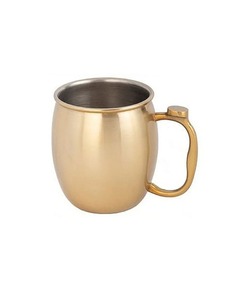 Mug à eau en cuivre martelé de luxe, mugs en cuivre de qualité alimentaire durables avec poignée, design moderne à double paroi pour usage domestique - Product Image 4