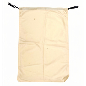 Canvas <b>Drawstring</b> <b>Laundry</b> <b>Bag</b> White Reusable Storage Tote Home & Hotel Use - Product Image 3