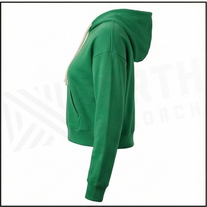 Sudadera Corta con Capucha para Mujer, Manga Larga, Ligera, Suave, para Gimnasio, Viajes, Ropa Deportiva, Uso Diario, Informal - Product Image 3