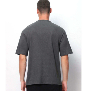 เสื้อยืดทรงบ็อกซี่คุณภาพสูง เสื้อผ้าผู้ชาย เสื้อผ้าฝ้าย 100% คอกลม แขนสั้น เสื้อยืดทรงบ็อกซี่ ไซส์ใหญ่ เสื้อยืดทรงบ็อกซี่ผู้ชาย - Product Image 6