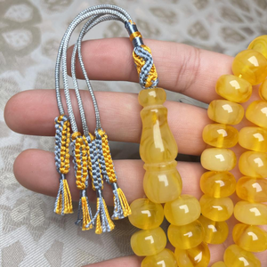 Tasbih islamique de luxe en résine époxy écologique, fait main, perles de prière musulmanes, chapelet Dhikr, cadeau spirituel de culte - Product Image 6
