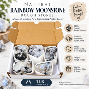 Piedras Preciosas Naturales en Bruto Hechas a Mano al por Mayor, Caja Portátil de 1 LB, Amatista, Cuarzo Rosa, Labradorita, Ojo de Tigre - Product Image 2