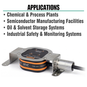 Sensore per il Rilevamento di Perdite di Acidi e Alcali YHSM-AR01-H |   Nessun allarme falso in acqua |   Sensore di Perdite Chimiche Industriali |   Risposta Rapida - Product Image 5