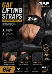 Sangles de musculation antidérapantes en EVA personnalisées GAF, unisexes, avec ceinture rembourrée pour la musculation, option logo - Product Image 6