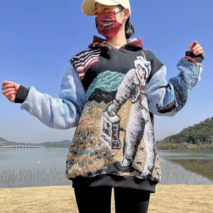 ผู้ผลิตเสื้อฮู้ดดี้โลโก้แบบกำหนดเอง ขายส่งเสื้อฮู้ดดี้สตรีทแวร์ เสื้อผ้าแบรนด์ส่วนตัว รับผลิตแบบ OEM ODM  ขั้นต่ำในการสั่งซื้อน้อย - Product Image 3