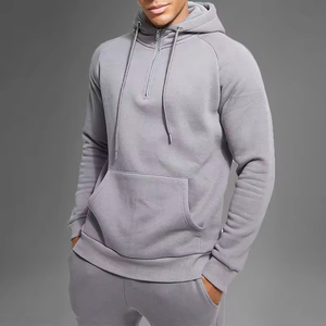 Custom Men's Quarter Zip Hoodie | Heavyweight 340g Woven Fabric Winter <b>Sweatshirt</b> | Casual Outdoor Pullover for Men - Product Image 1