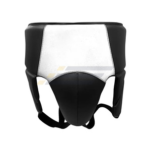 Comfortable Leather Anti-Sweat Groin Guard with Safety Cup for MMA <b>Boxing</b> Training Protective Inguinal Guard - Product Image 1