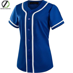 Maillots de baseball et de softball pour femmes, chemises boutonnées - Product Image 1