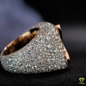 Luxury Moissanite Diamond Hip Hop <b>Ring</b> For Men Iced Out Baguette Cut Gold Plated <b>Statement</b> <b>Ring</b> Custom Fashion Jewelry - Product Image 2