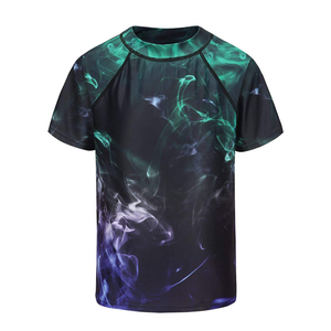 Men's Performance Tee Gym Training Workout Activewear Lightweight Swimwear Short Sleeve <b>Shirt</b> 100% Polyester - Product Image 1